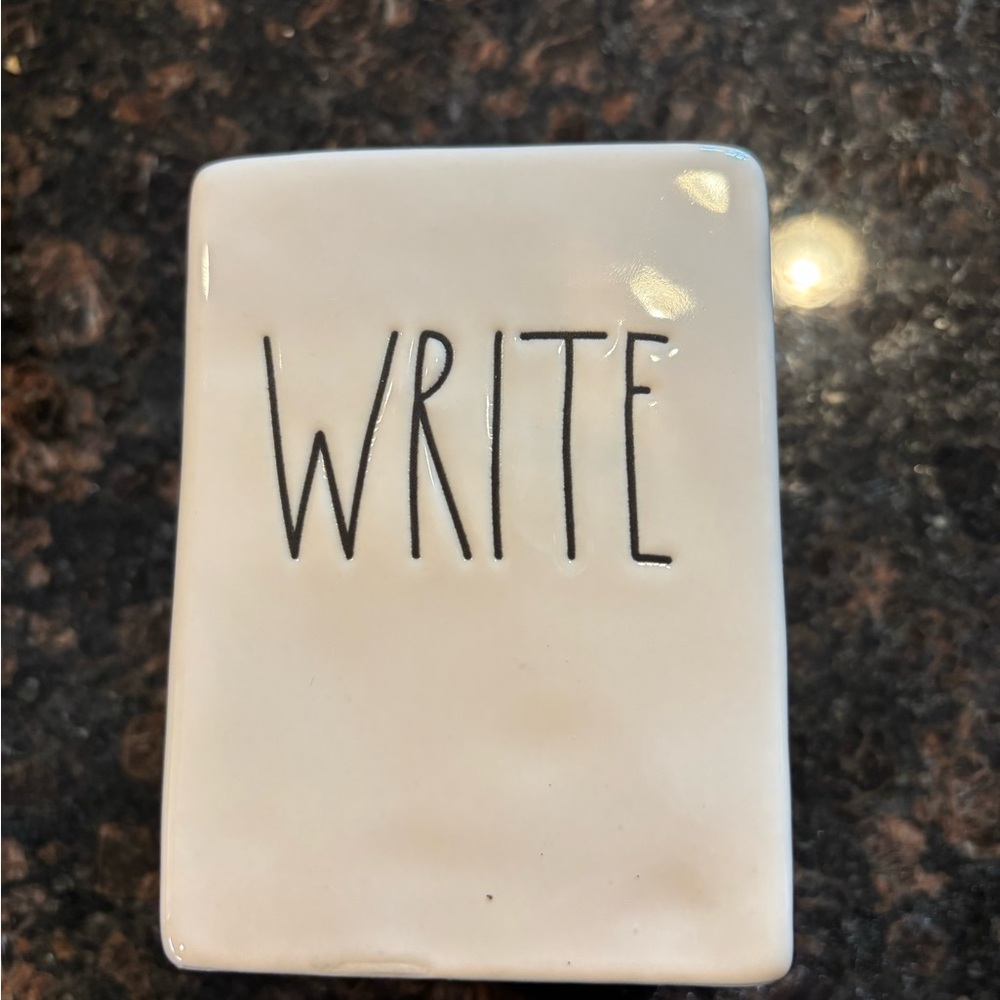 Rae Dunn Artisan Collection Ceramic Write Pen Holder.